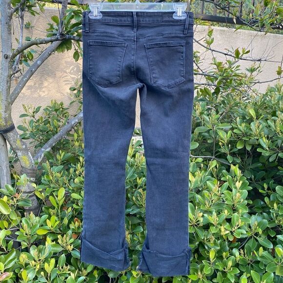 RtA Black Washed Distressed Cuffed Cropped Jeans. Size 25. Excellent Condition. - Picture 2 of 6